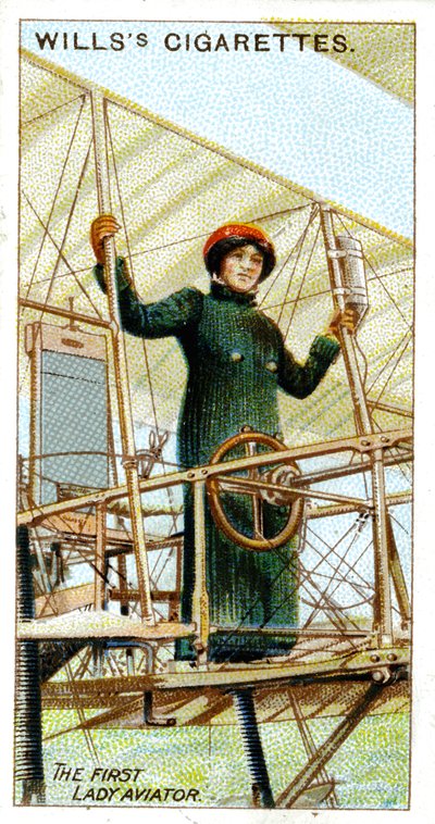 バロネスレイモンドデラロッシュ、パイロット免許を保持した最初の女性、1909年 作： Unbekannt