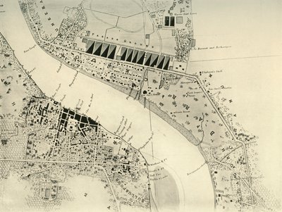 バラックポアパークアンドカントンメント、1841年、1925年。 作： Unbekannt