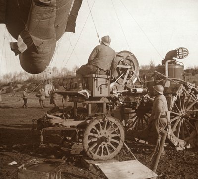 弾幕気球、北フランス、ジェコート、c1914-c1918 作： Unbekannt