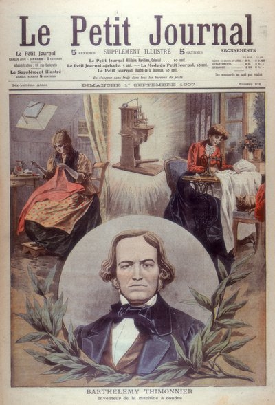 バルテルミーティモニエ、19世紀フランスの発明家、[1907] 作： Unbekannt