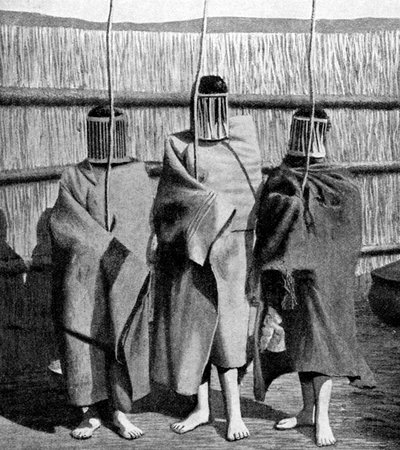 大人の部族社会、レソト、1922年の開始期間中にバストの女の子の花嫁 作： Unbekannt