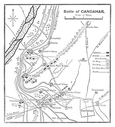 カンダハールの戦い：計画、1902 作： Unbekannt