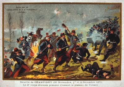 シャンピニーの戦い、フランシスコプロイセン戦争、1870年11月30日〜12月12日 作： Unbekannt