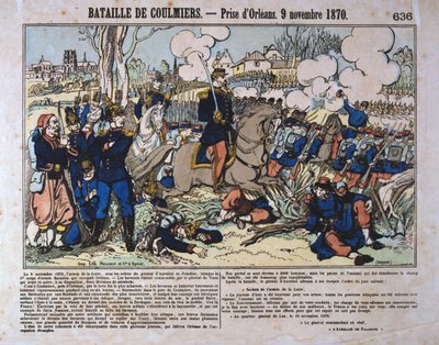 1870年11月9日、フランス領プロイセン戦争、クーリエの戦い 作： Unbekannt