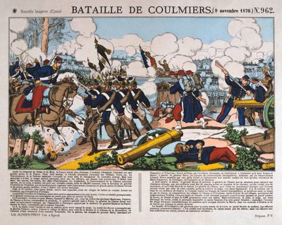 1870年11月9日、フランス領プロイセン戦争のクーリエの戦い 作： Unbekannt