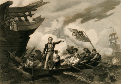 エリー湖の戦い、1878年。 作： Unbekannt