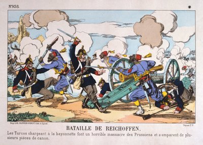 ライヒショフェンの戦い、日仏戦争、1870年8月6日 作： Unbekannt
