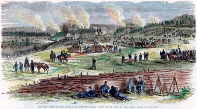 スポットシルバニア裁判所の戦い、バージニア州、南北戦争、1864年5月12日 作： Unbekannt