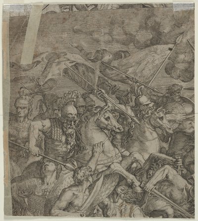 ミルビアンブリッジの破片、1500年代の戦い。 作： Unbekannt