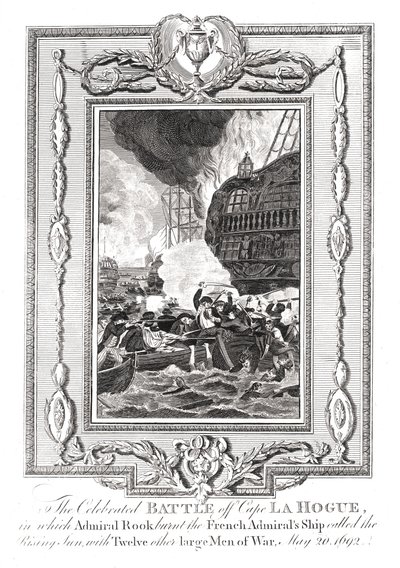 ラホーグ岬沖の戦い、1692年 作： Unbekannt