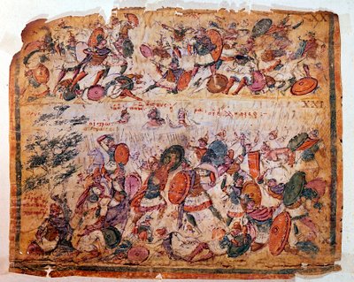 ホーマーズイリアッド、紀元前300年頃の戦闘シーン 作： Unbekannt