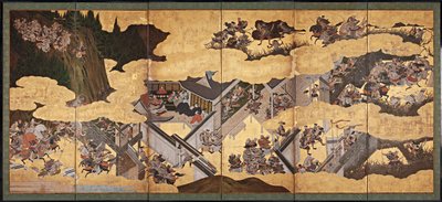 平家物語平家物語17世紀の3分の1の戦闘シーン。 作： Unbekannt