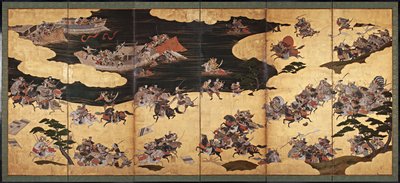 平家物語平家物語17世紀の3分の1の戦闘シーン。 作： Unbekannt