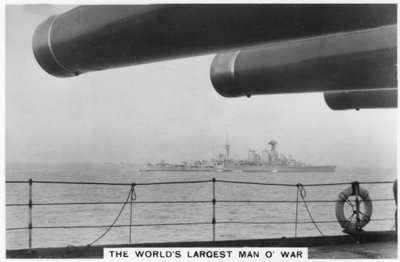1937年にHMSネルソンから見たバトルクルーザーHMSフード 作： Unbekannt