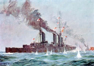 バトルクルーザーHMSライオン、1916年5月31日〜6月1日のユトランド海戦 作： Unbekannt