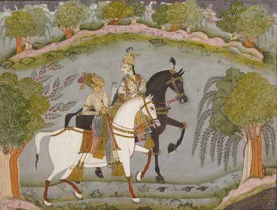 バズ・バハドゥルとルプマティ、1720年頃 作： Unbekannt