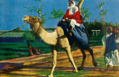ラクダに乗ったベドウィン、エジプト、c1928。 作： Unbekannt