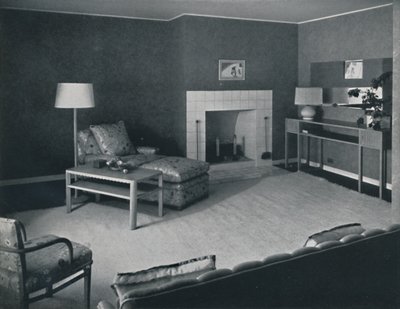 1942年、カリフォルニア州セントモニカのアナトールリトヴァク氏の家の寝室 作： Unbekannt