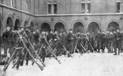 1914年8月5〜16日、第9混合旅団、リエージュの戦い、ベルギーの兵士 作： Unbekannt