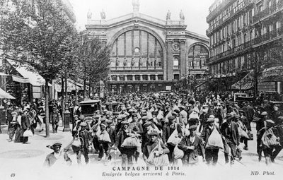 1914年にパリに到着したベルギー人 作： Unbekannt