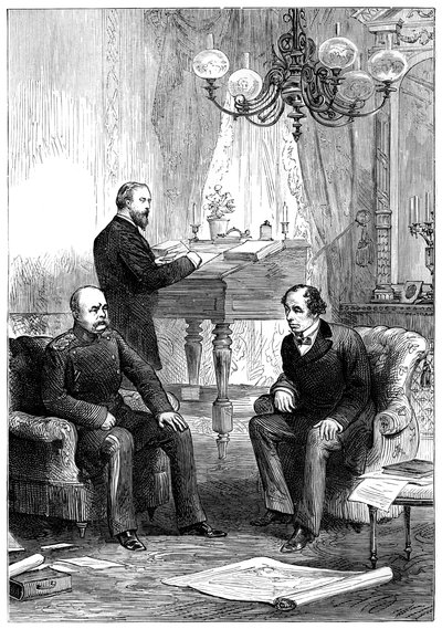 ベンジャミンディズレーリ1804-1881オットーフォンビスマルク1815-1898、ベルリン、1878年との会談 作： Unbekannt
