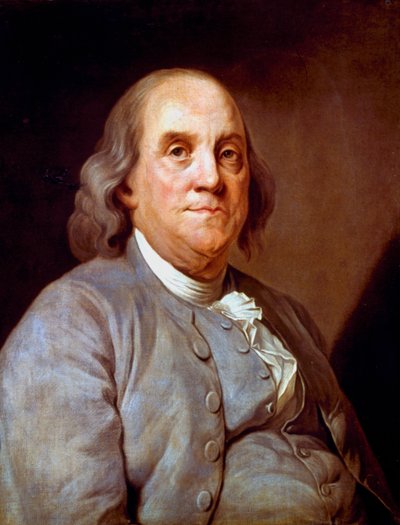 ベンジャミン・フランクリン、アメリカの政治家、印刷業者、科学者、1778 年 作： Unbekannt