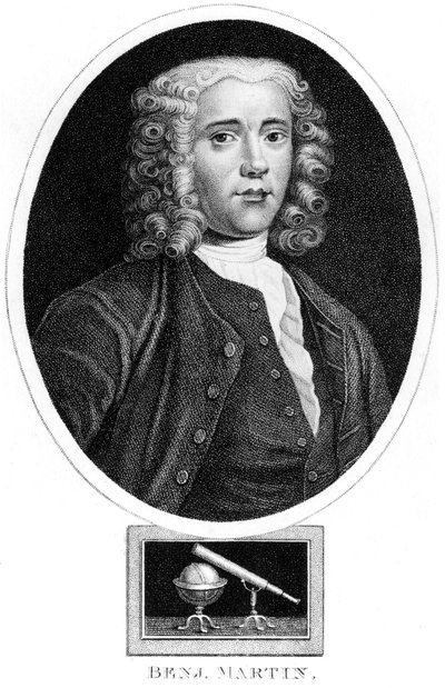 ベンジャミン・マーティン（イギリスの数学者・楽器製作者）1730年代頃 作： Unbekannt