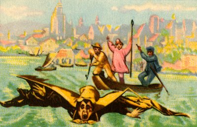 バーブリンガーは1811年、1932年にドナウ川を飛び越えようとします。 作： Unbekannt