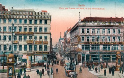 ベルリン-フリードリッヒ通り、c1900の景色を望むウンターデンリンデン 作： Unbekannt