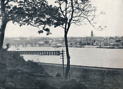ベリック-スピッタルから、ベリック橋を示す、1895 作： Unbekannt