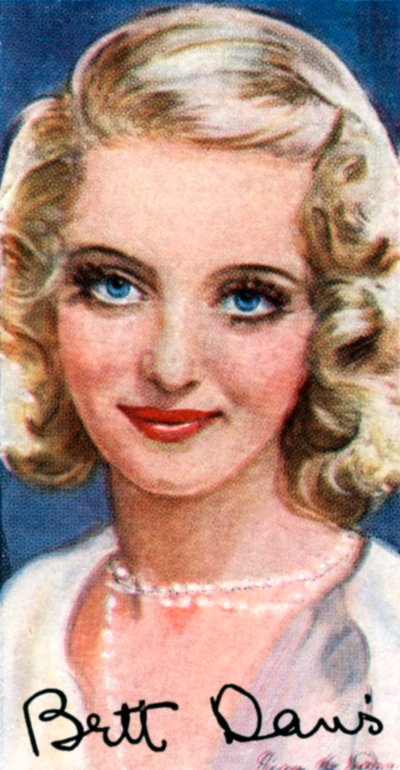 ベットデイビス、1908-1989年、2度アカデミー賞を受賞したアメリカの女優、20世紀 作： Unbekannt