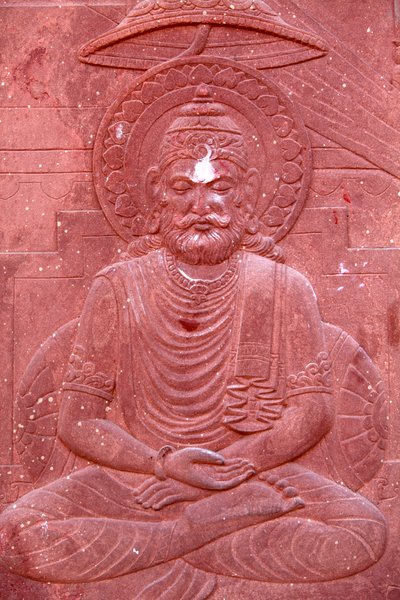 ヒンドゥー教寺院に刻まれたバガヴァッド・ギーター : Vrindavan Inde 作： Unbekannt
