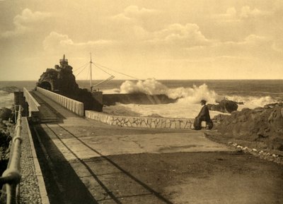 ビアリッツ-Au Rocher de la Vierge、グロスremps、c1930。 作： Unbekannt