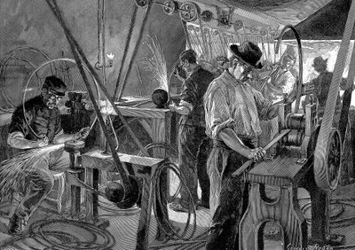 自転車製造、フランス、1896 作： Unbekannt