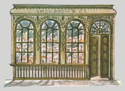 バーチの店先、ロンドン市、1928。 作： Unbekannt
