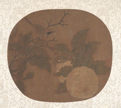 ツバキの枝の鳥、約。 1000。 作： Unbekannt