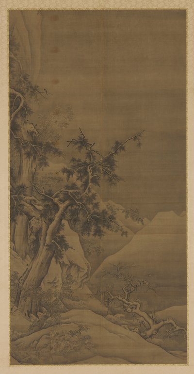 冬の木々の鳥、16〜17世紀。 作： Unbekannt