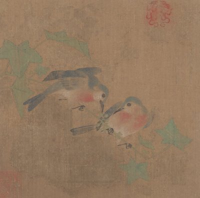 フルーツブランチの鳥。 作： Unbekannt