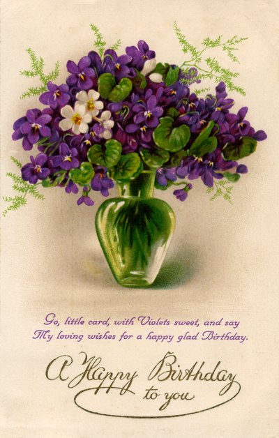 バースデーカード、c1900-1929 作： Unbekannt