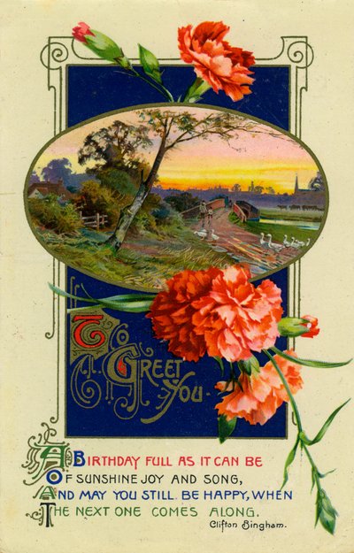 誕生日はがき、c1911 作： Unbekannt
