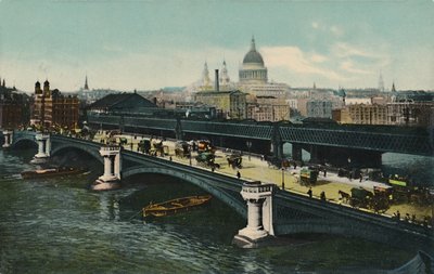 ブラックフライアーズブリッジ、ロンドン、1911年。 作： Unbekannt
