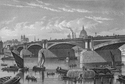 サリー側からブラックフライアーズブリッジ、ロンドン、c1875 1878 作： Unbekannt