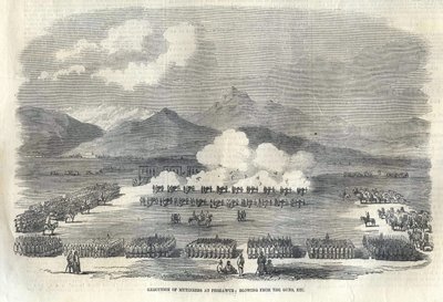 1857年、イギリスのインドで銃から吹く 作： Unbekannt