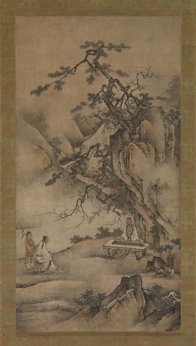 1530年代には、坊が忠Ziqiが聞くように秦を演奏します。 作： Unbekannt