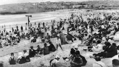 ボンダイビーチ、シドニー、ニューサウスウェールズ州、オーストラリア、c1924 作： Unbekannt