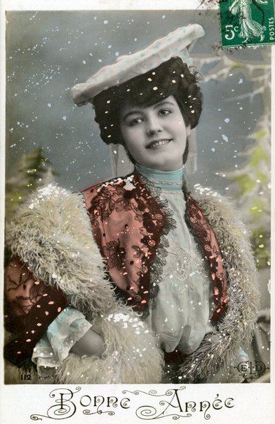 明けましておめでとう明けましておめでとう、c1900s 作： Unbekannt