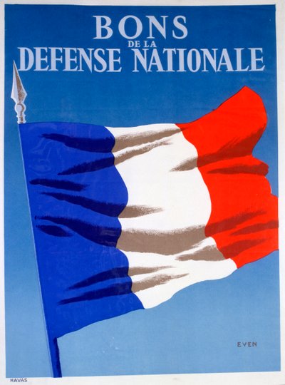 Bons de la Defense Nationale、フランスのポスター、c1944 作： Unbekannt