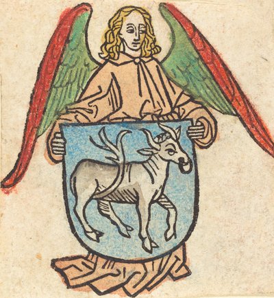 Bibrach の Hilprand Brandenburg のブックプレート、c。 1475年。 作： Unbekannt