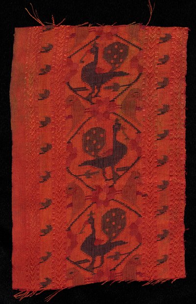 ピーコックデザインのボーダー、1600年代。 作： Unbekannt