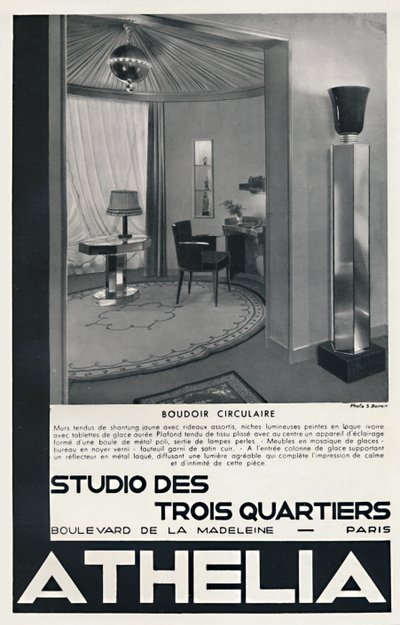 サーキュラーブドワール-Studio Des Trois Quartiers-Athelia、1933 作： Unbekannt
